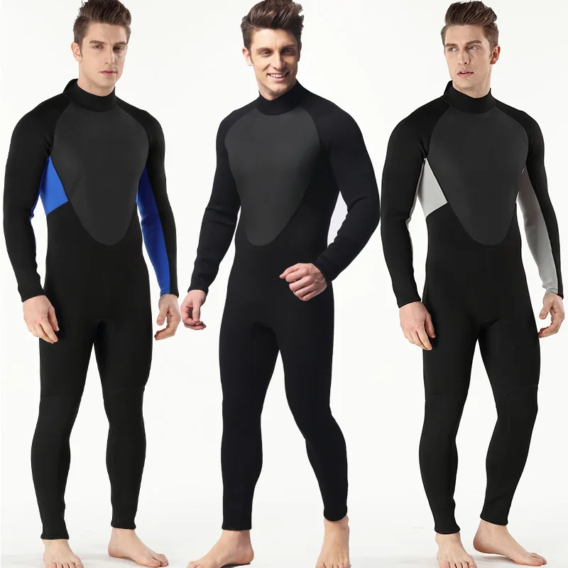 Roupa de Mergulho Elástico de Mergulho Body de 3mm Masculina Neoprene Natação Mergulho