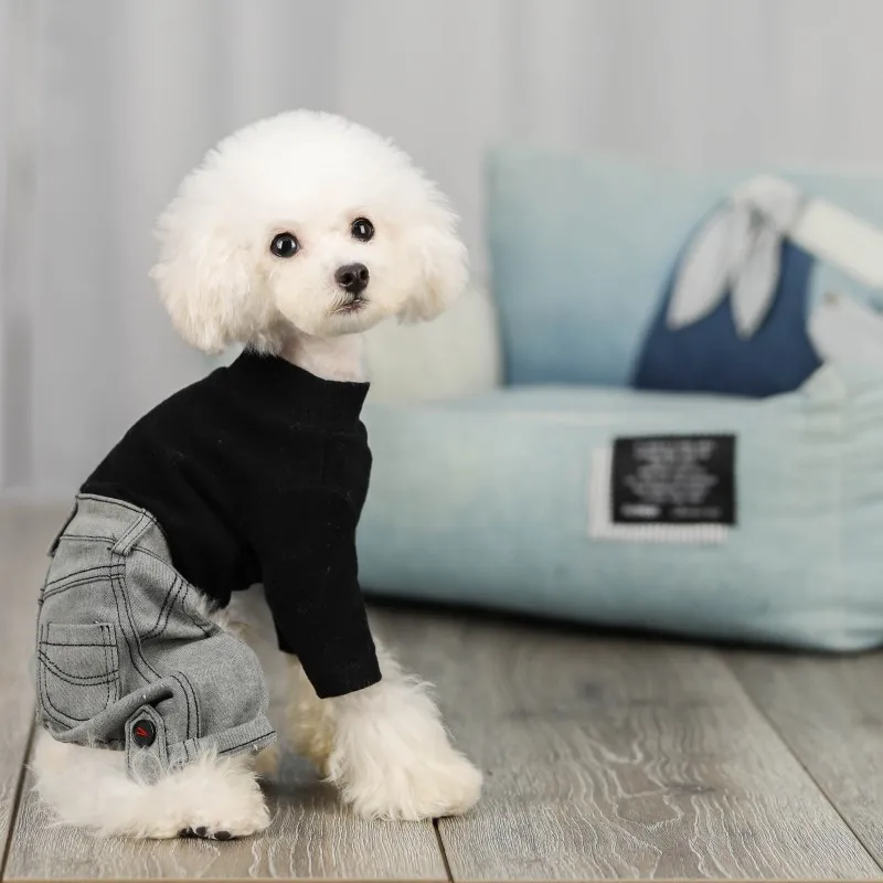 dog jumpsuits jean clothes (16)