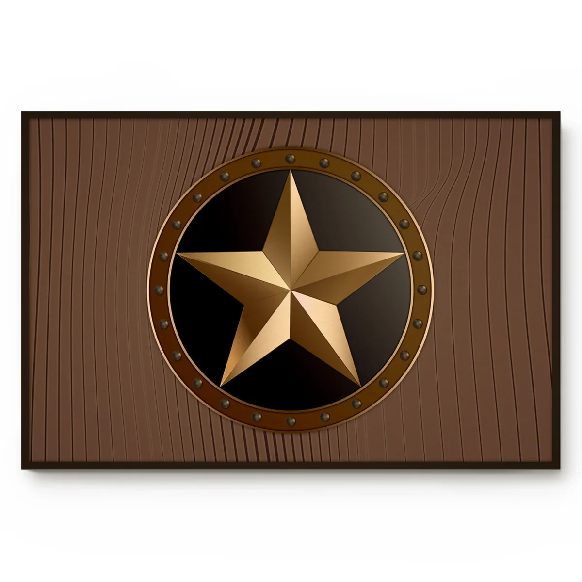Vintage Western Texas Star Wood Grain Bath Rugs Non-Slip Doormat Door Mat Bathroom Accessories
