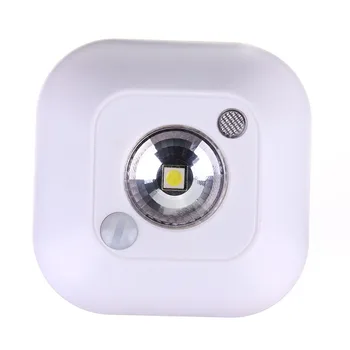 

Battery Powered White Cabinet Modern Corridor Led Infrared Wireless Plastic Night Motion Sensor Light