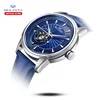Seagull men's watch automatic mechanical watch business fashion blue waterproof leather hollow flywheel watch 1014K ► Photo 2/6