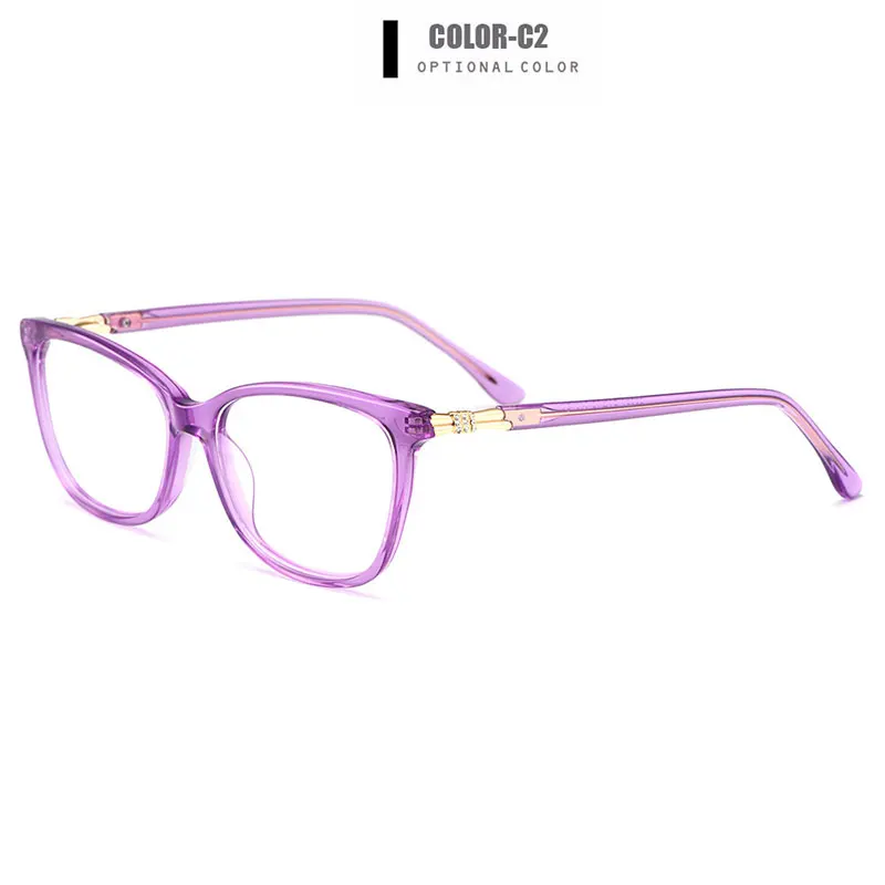 Gmei, оптические ацетатные женские очки, оправа, женские Овальные очки по рецепту, очки для близорукости, оптические оправы, полная оправа, очки M22001