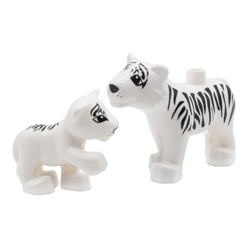 thumbnail image 1 of Grandes bloques de construcción de animales para ensamblar, accesorios compatibles con ladrillos, juegos de zoológico, dinosaurios, creatividad, juguetes de bricolaje para niños, regalo, 1 of 5