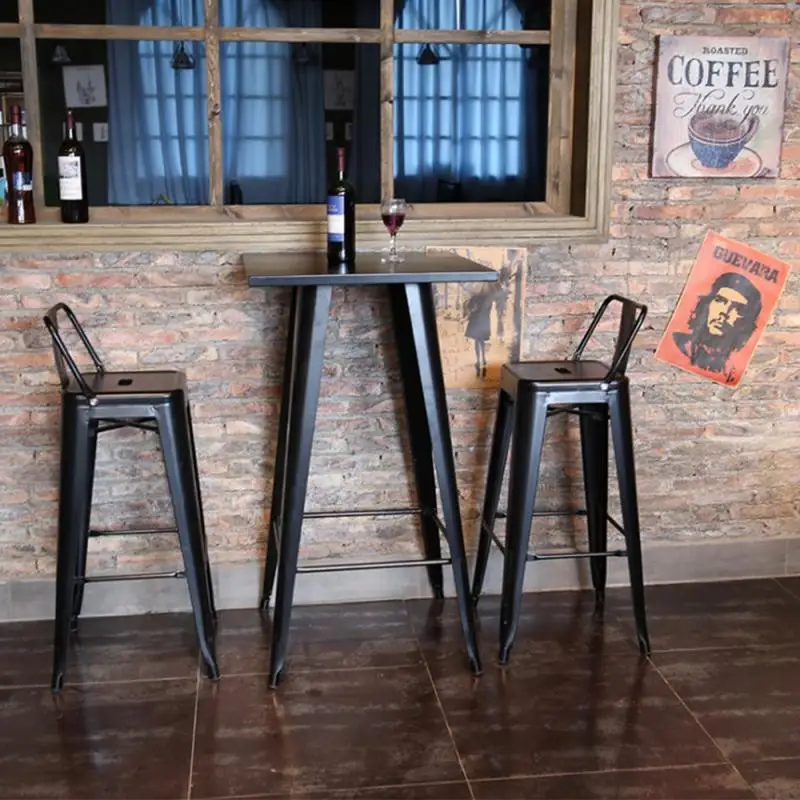 Industrial Style Bar Tables Retro Bar Table Industrial Style Wrought Iron Bar Table High Dining Table Bar Furniture HWC