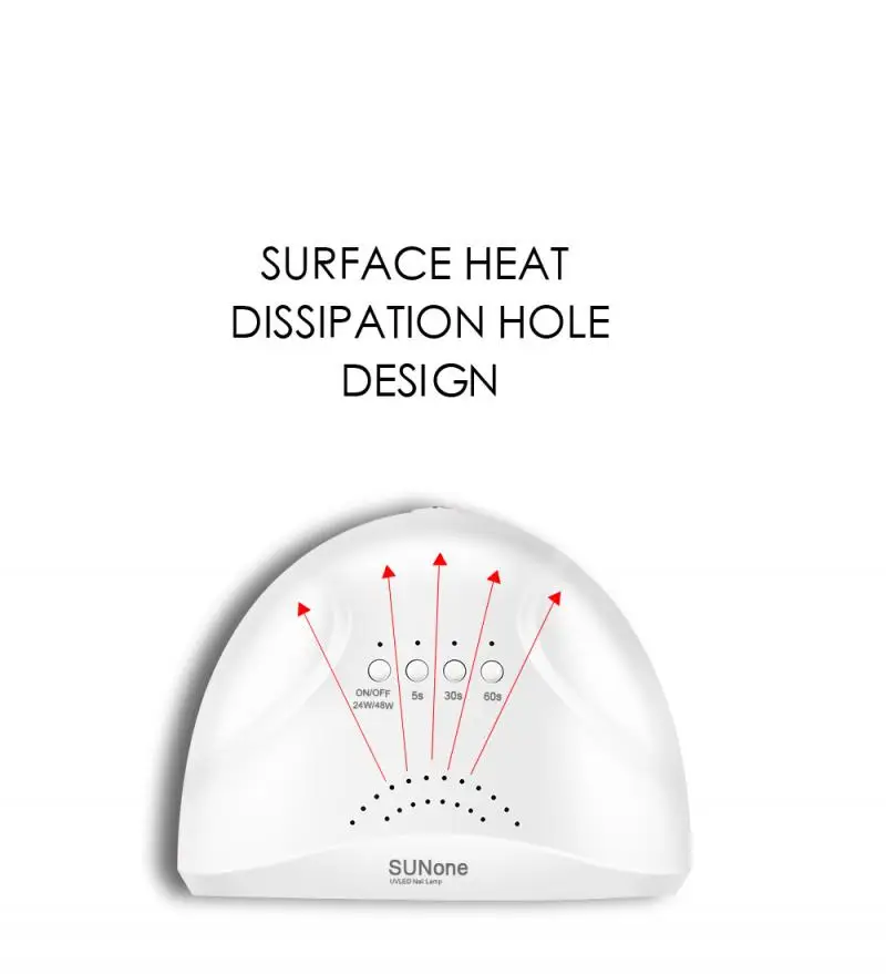 Горячо! SUNone УФ-лампа, Сушилка для ногтей, светодиодный аппарат для отверждения ногтей, лампа, инструмент для дизайна 48 Вт