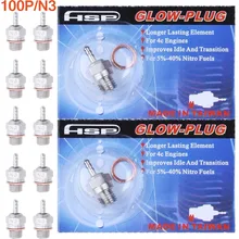 100 шт. Горячая Свеча зажигания N3 3# Искра нитро части двигателя Замена ОС 8 для Traxxas HPI осевой RC автомобиль Redcat Himoto HSP 70117