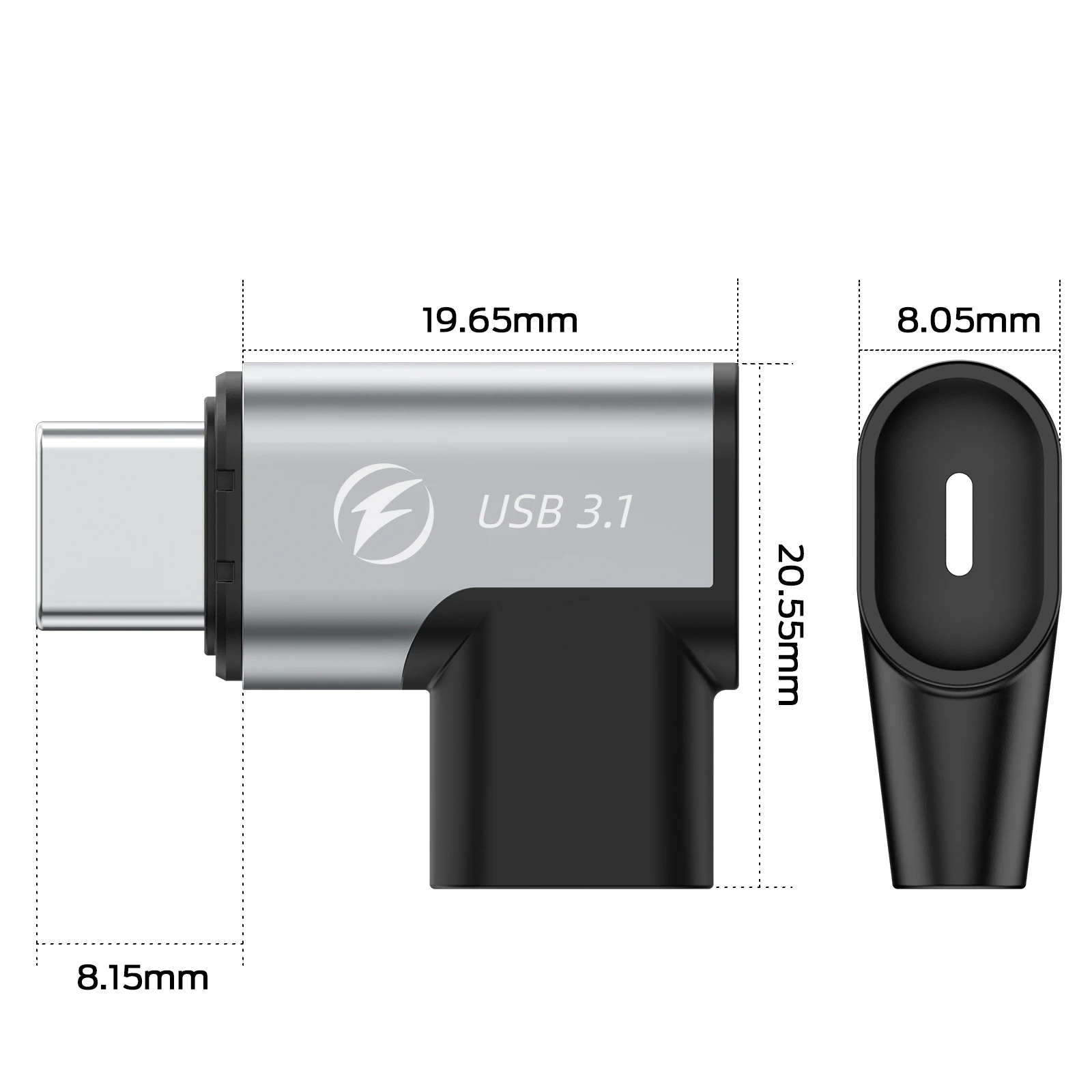 100W 24Pins Magnetic USB C Adapter Type C Fast Charging Magnet Data Converter 10Gbp/s Data For More Type C Device 마그네틱 커넥터 converter phone charger