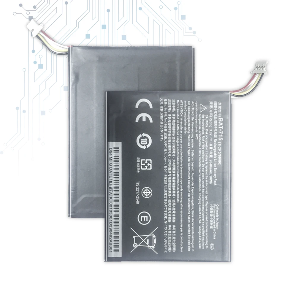 Летучая мышь-715 2710mAh Мобильный аккумулятор для acer Iconia Tab B1 B1-A71 B1-710 BAT715 летучая мышь 715 литий-полимерные батареи