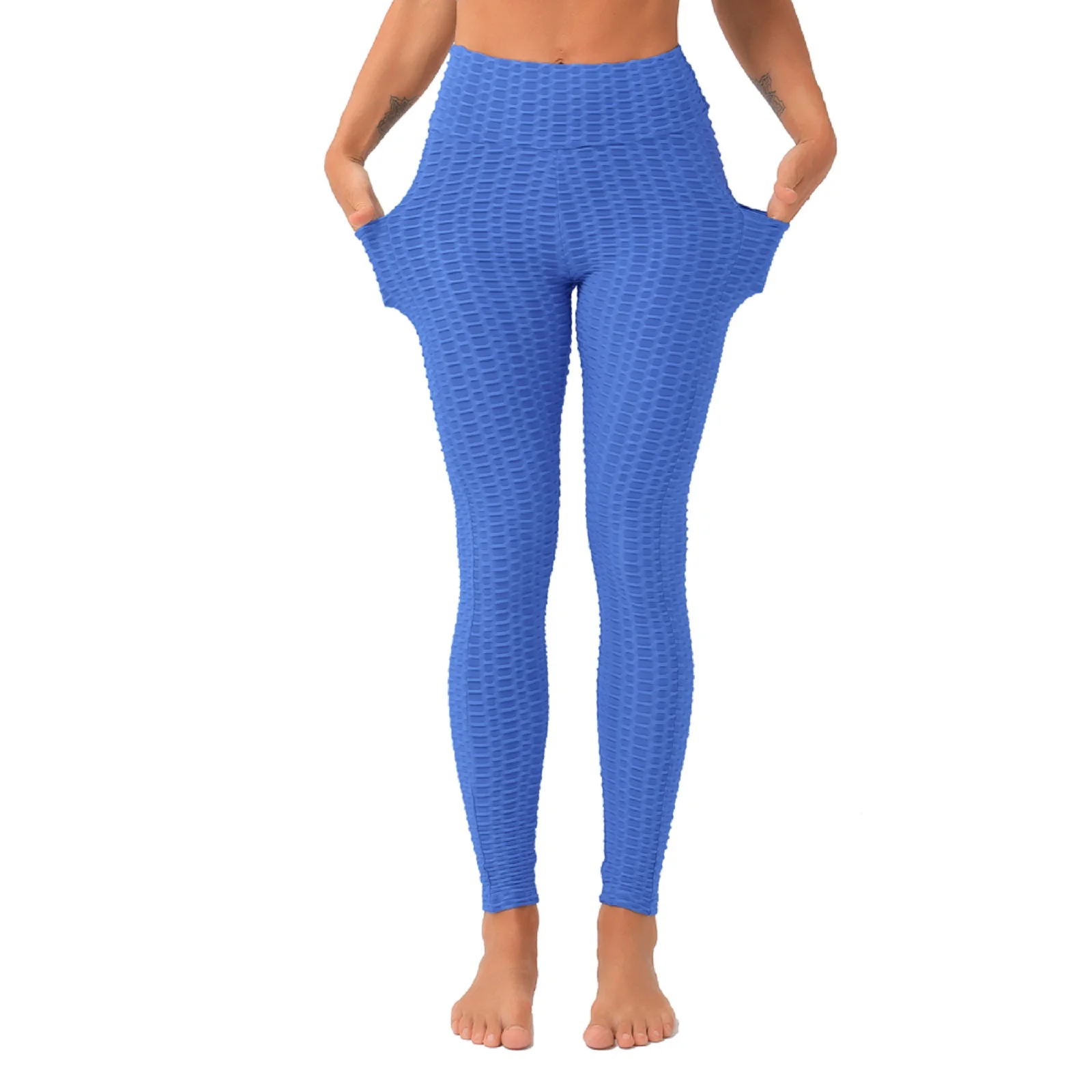 Short Femme Grande Taille, Short de Sport Femme Push Up Yoga Taille Haute  Slim Fit Butt Scrunch Opaque sans Couture Course Gym Anti-Cellulite  Elastique Sexy Pas Cher Leggings Sport Femme Bleu S 