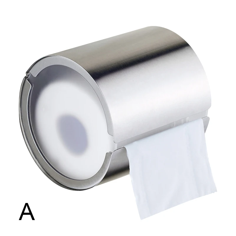 

Stainless Steel Toilet Tissue Holder Cylinder Roll Paper Towel Rack for Bathroom Toilet LB88