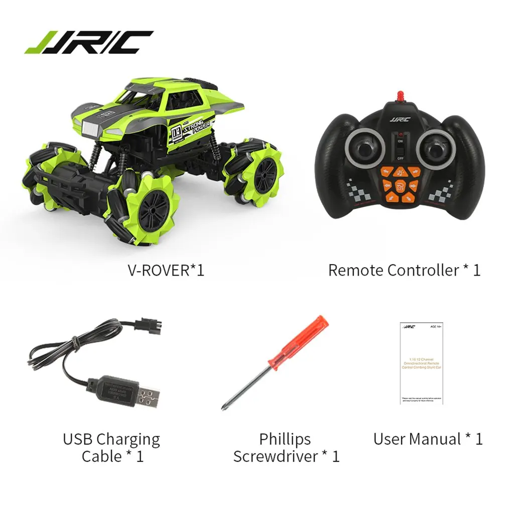 Q76 V-ROVER Outside Wireless Control RC Stunt Car Toy 1/16 12CH All-Round Stunt Climbing High Speed Remote Control Car