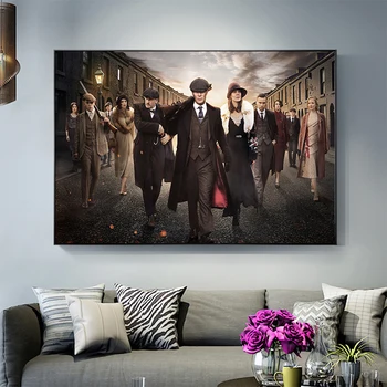 

Posters and Prints Peaky Blinders Cillian Murphy TV Show Poster Movie Wall Art Picture Canvas Painting for Living Room Cuadros