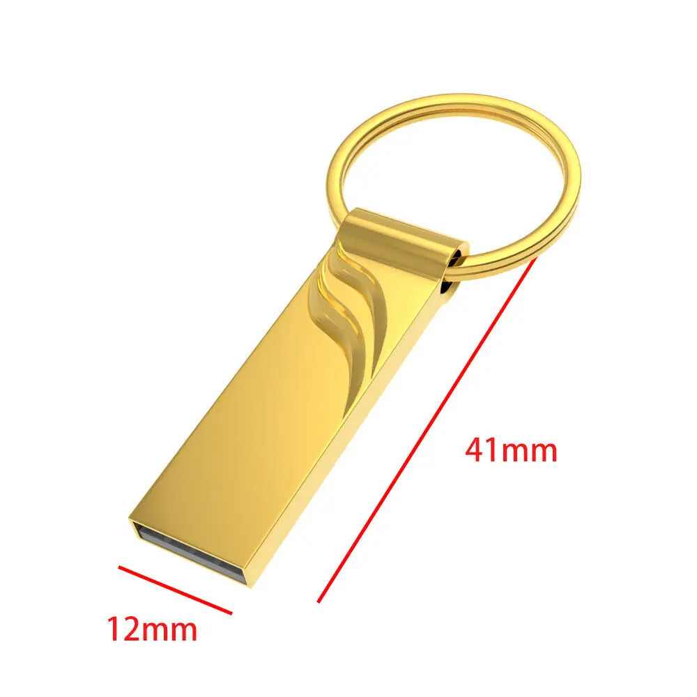 Pendrive 64GB 방수 USB 2.0 금속 고속 128GB 펜 드라이브, 16GB 8GB 4GB USB 플래시 드라이브 32GB usb 스틱