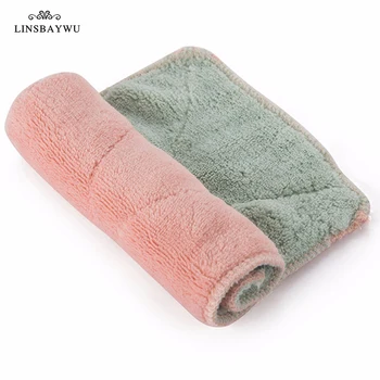 

1 pcs Double-sided Strong Absorbent Soft Scouring Pad Kitchen Cleaning Dish Towel Dry And Wet Household Cleaning Cloth New