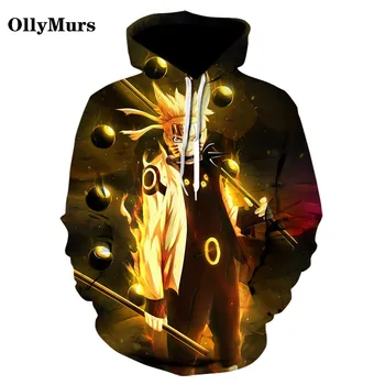 

2020 Spring and Autumn New 3D Printing Naruto Series Naruto Pattern Hoodie Couple Casual Sports Hedging Thin Hip Hop Style s-5xl