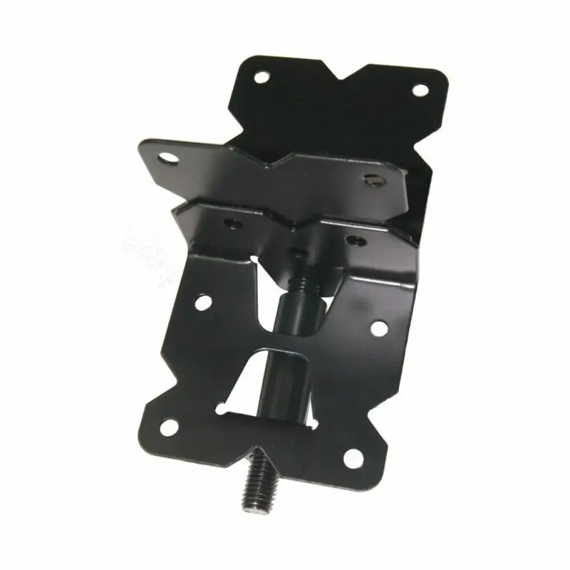 

Frosted Black Door Fence Gate Kit Latch Self-Closing Hinges Attachment Fittings