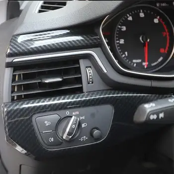 

Carbon Fibre Gear Window Switch Door Handle Decorated Frame For Audi A5 2017 18 19 CAA220A