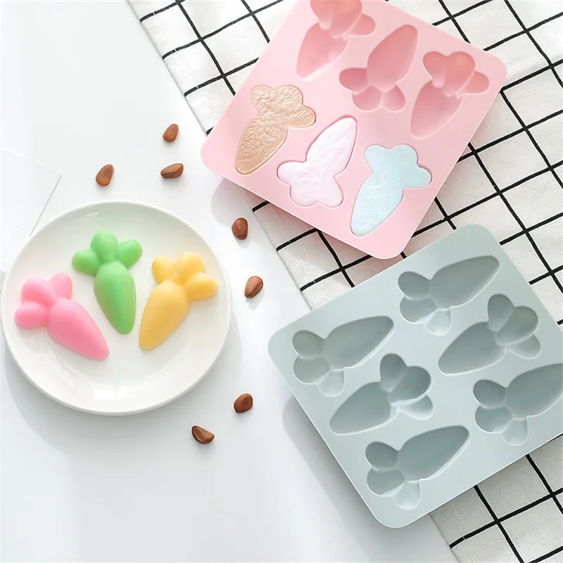

New Cake Decorating Carrot Moulds Silicone 3D Bunny Rabbit Cake Molds Silicone Molds for Baking Dessert