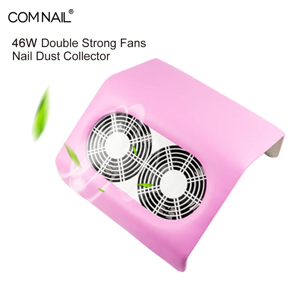

46W Nail Dust Collector Vacuum Cleaner Double Fans Powerful Professional manicure machine with 2 Dust Bag Nail Salon Equipment