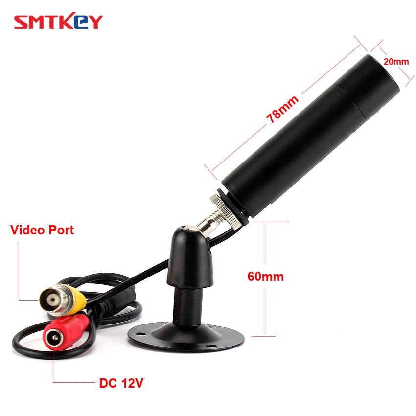 SMTKEY 700TVL цветная SONY Effio мини цилиндрическая видеокамера CVBS аналоговая камера