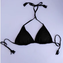 Бикини, топ, однотонный, на косточках, бикини, топ, бюстгальтер, женский сексуальный, с перекрестными завязками, плюс размер, купальники, топы, супер большая чашка