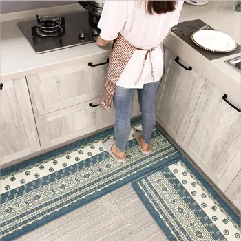 

Bohemian Style Doormat High Quality Chenille Fabric Floor Mat Home Entrance Non-slip Door Mat Oil Absorption Kitchen Carpet
