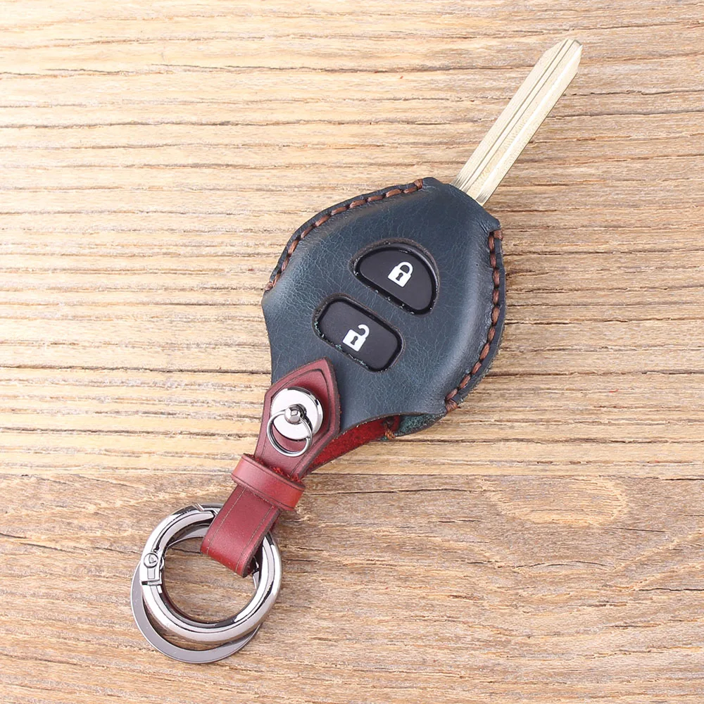 KEYYOU кожаный чехол для автомобильного ключа с 2 кнопками Opel Astra H J g Corsa Insignia Zafira Vectra