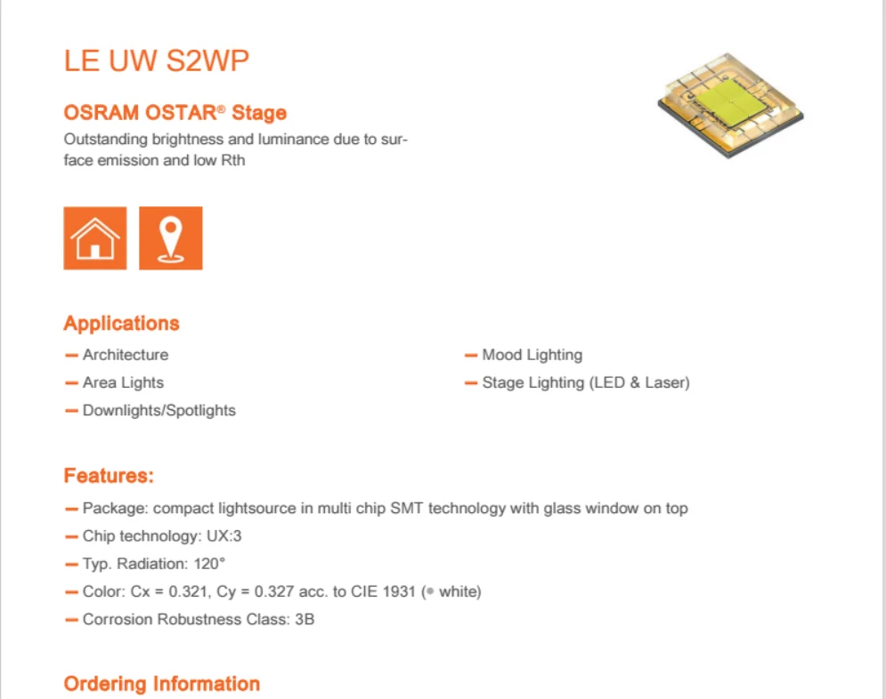 Haikelite медный субстрат LE UW S2WP 6V медный субстрат