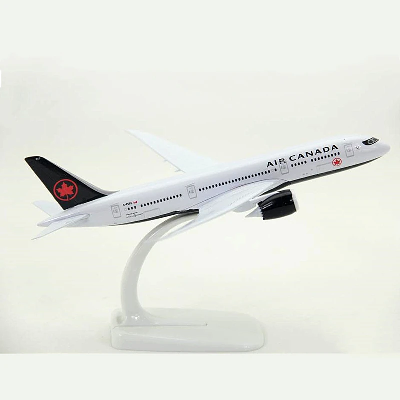 18 см 1:300 масштаб Boeing B787-8 модель Air Канада металлический сплав самолета модели самолета, самолетостроение подарок для детей коллекционное украшение