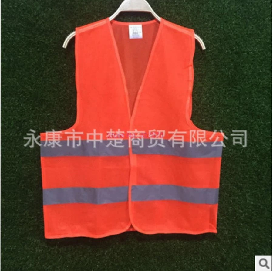 또는  500pcs 자동차 오토바이 높은 가시성 안전 반사 Hi Viz 조끼 경고 코트 반사 줄무늬 탑스 자켓, 신제품