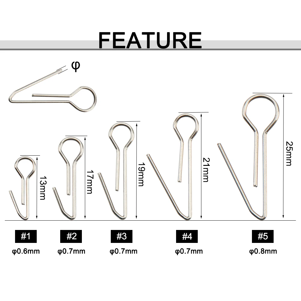 Stainless Steel Fishing Pin For Soft Lure Bait Saltwater Freshwater Fishing Head Lead Accessories Centering Pins 100 pcs fishing accessories fishing tackle fishing tools fishing tool