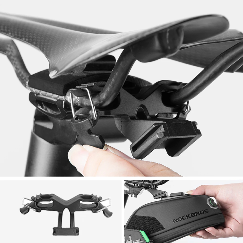 ROCKBROS Bicycle Bag Rainproof Shockproof Bike Saddle Bag For Refletive Rear Large Capatity Seatpost MTB Bike Bag Accessories
