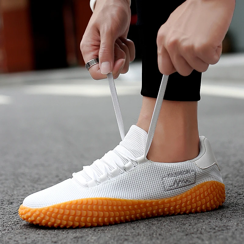 

2019 Vulcanize Shoes Casual Sneakers Stability White Men Gym Shoes Tennis Hombre Autumn Breathable Mesh Sport Shoes Men Korean