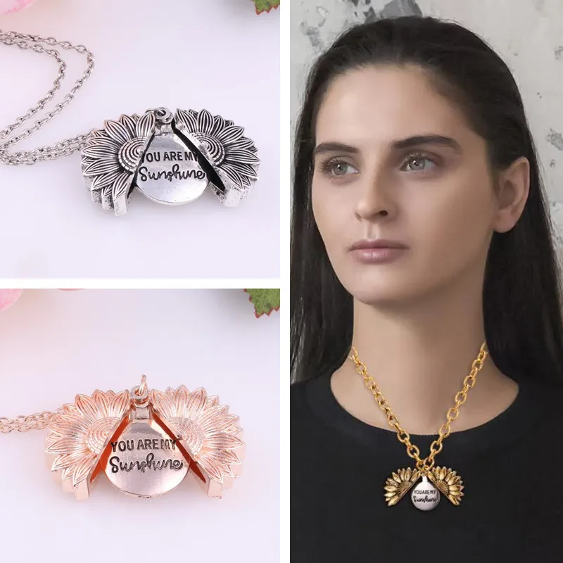 Двухслойное ожерелье с надписью You Are My Sunfloer для женщин новое модное ювелирное