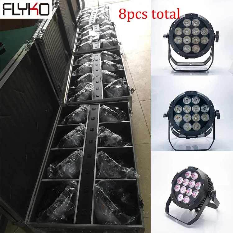 8 шт. батарея par light 6 в 1 RGB 12*18 Вт Водонепроницаемый свет корабль по чехлом