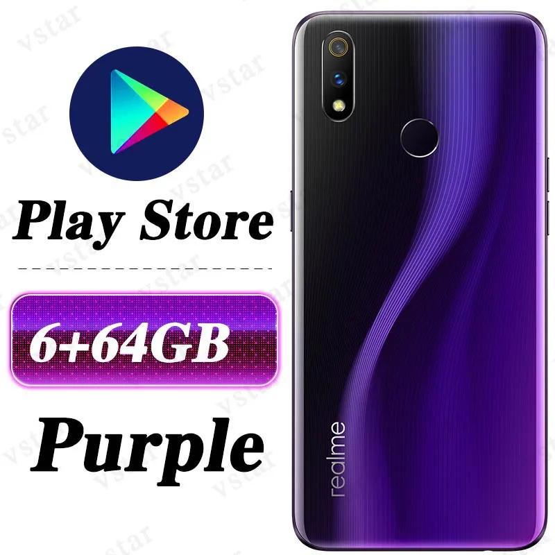 6G 64G Purple Мобильный телефон Realme 3 Pro 6,3 дюймов Snapdragon 710 Восьмиядерный Hyper Boost 2,0 Realme X Lite смартфон - Цвет: 6G 64G Purple