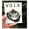 Waterproof Temporary Tattoo Sticker Hand Painted Cool Dark Skull Face Art Water Transfer Fake Tatoo Flash Tatto for Men Women ► Photo 2/6