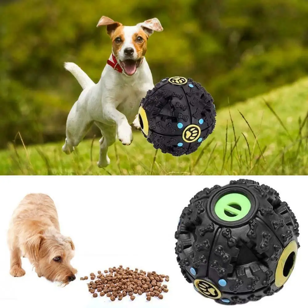

Pet Dog Food Dispensing Ball Squeaker Quack Sound Chew Toy Quack Sound Training Toy Silicone Food Dispenser Dropshipping