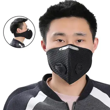 

Unisex Dustproof Anti-fog Activated Carbon Protective Outdoor Cycling Anti-Pollution Face Mask fast shipments