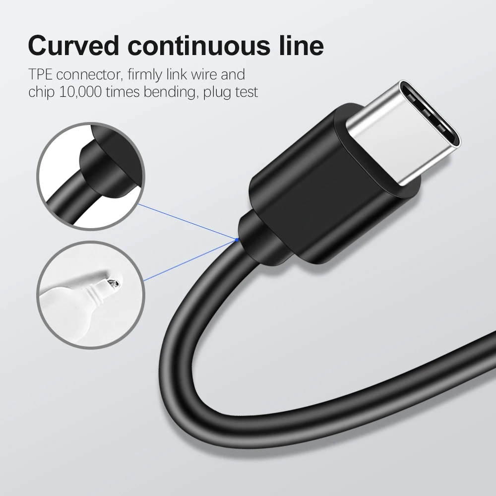 VOXLINK USB type-c кабель 2A Быстрая зарядка usb c кабель type-c кабель для передачи данных usb-c для samsung S9 S8 Xiaomi mi8 mi6 htc usb c