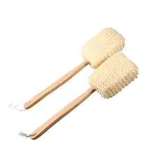 Плотность-Когтеточка для котов очистка спины Очищающая губка для очистки ванны серая моющая длинная ручка