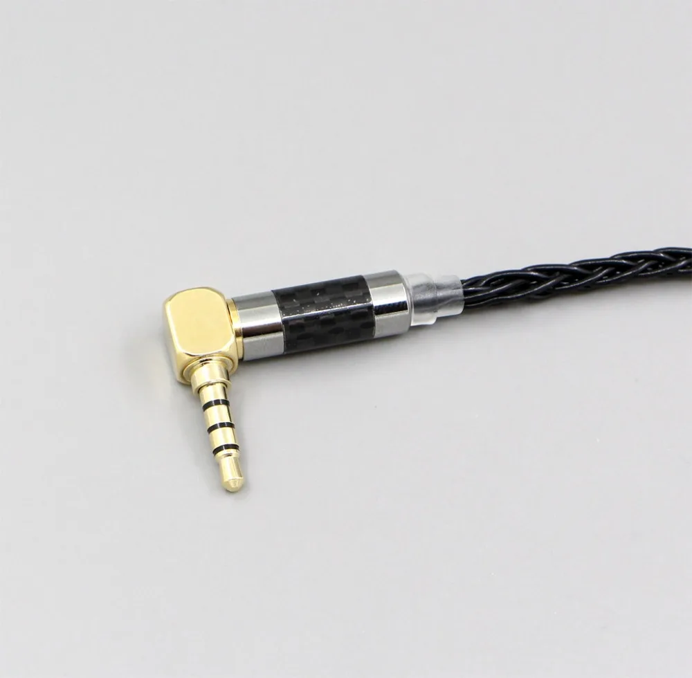 LN006398 Balanced 3 5mm 2 5mm 8 Core Silver Plated Headphone Cable For Ultrasone Performance 820 880 Signature DXP PRO STUDIO