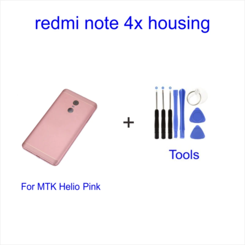 Xiao mi Red mi Note 4 4X чехол для батареи задняя крышка для задней двери чехол для замены Snapdragon Xiao mi Red mi Note 4 4X чехол для аккумулятора - Цвет: MTK Helio Pink