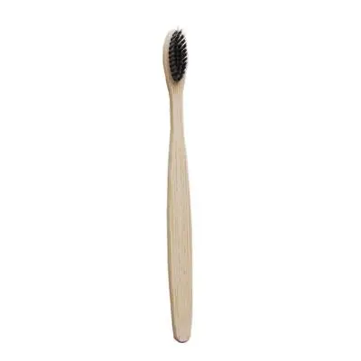 1pcs brush 1 шт. Экологичная бамбуковая зубная щетка средней щетиной биоразлагаемая пластмассовая щетка для ухода за полостью рта для взрослых зубная щетка кисточка с бамбуковой ручкой - Цвет: 1pcs brush