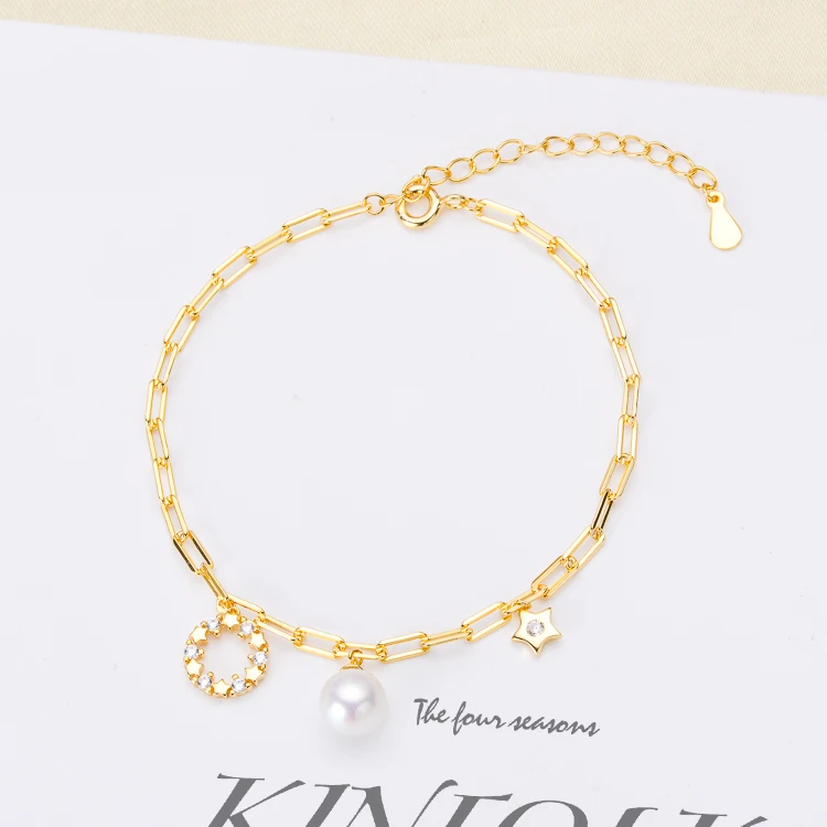 

3 шт./лот, оптовая продажа, модный браслет со звездами, бижутерия из жемчуга, Женские аксессуары ручной работы «сделай сам»