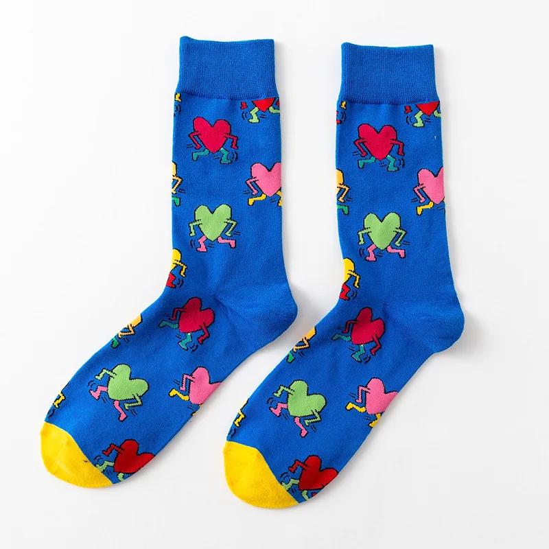 1 Pair New Fashion Hot Sale Cotton Cartoon Animals Casual Socks Loving Heart Flamingo Women Cute Funny Japanese Harajuku Socks walking socks womens Women's Socks