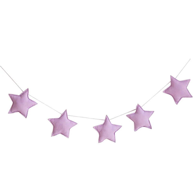 Nordic Baby Room Handmade Nursery Star Garlands Christmas Kids Room Wall Decorations Photography Props New Year Gifts - Цвет: 3