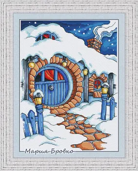 

ZZ1820 DIY Homefun Cross Stitch Kit Packages Counted Cross-Stitching Kits New Pattern NOT PRINTED Cross stich Painting Set