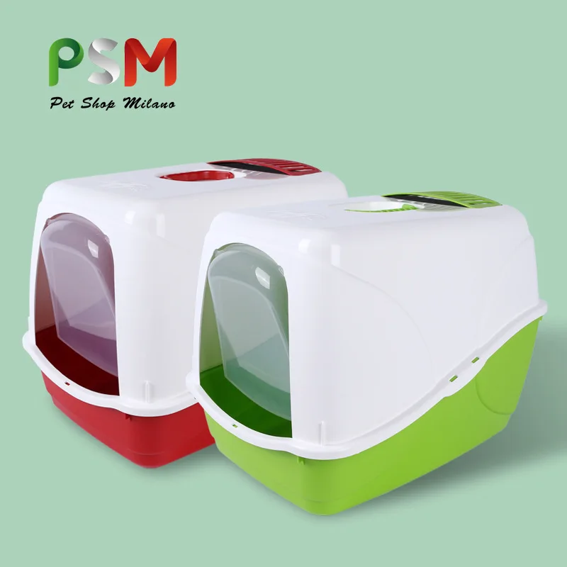 BPS Splash-proof Closed Cat Toilet Training Kit Plastic Litter Box Removable for Cleaning Rabbit | Дом и сад