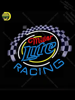 

Neon Sign for Miller Lite Racing neon bulb Sign Neon lights Neon Teaches Pacma Jersey Letrero Neon anuncio luminoso state light